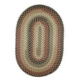 thumbnail image 1 of Rhody Rug Mayflower MF63 Forest Green 8 x 8 Round - Braided Area Rug, Home Decor, Floor Mat or Bedroom Rug - Easy Care, Ideal for High Traffic Areas in Hallway and Living Room - Made in USA, 1 of 2