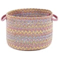 thumbnail image 1 of Rhody Rug PT08B018X012 18 x 12 in. Playtime Pink & Multicolor Basket, 1 of 2