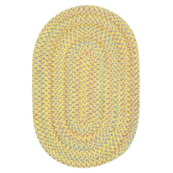 Rhody Rug Playtime Yellow Multi 3X5 Oval