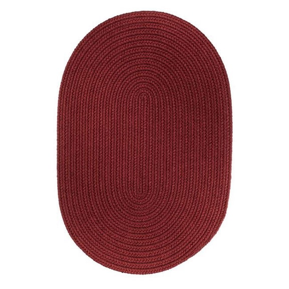 Rhody Rug S005R024X036 Solid 2x3 Rug Colonial Red