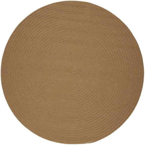 Rhody Rug S006R072X072 Solid 6' Round Rug Camel