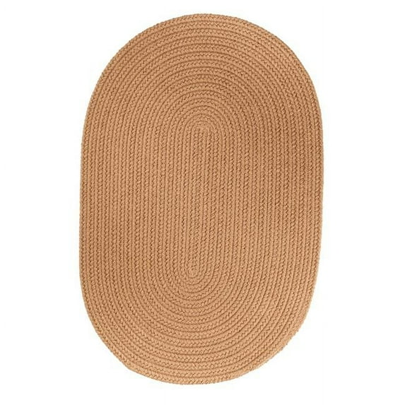 Rhody Rug S006R096X096 Solid 8' Round Rug Camel