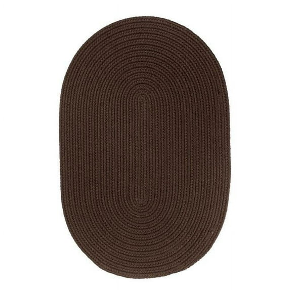 Rhody Rug S011R048X072 Solid 4x6 Rug Brown