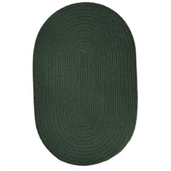 Rhody Rug S018R084X108 Solid 7x9 Rug Spruce Green