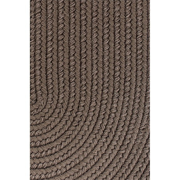 Rhody Rug S026A018X036 Solid Slice Rug Dark Taupe