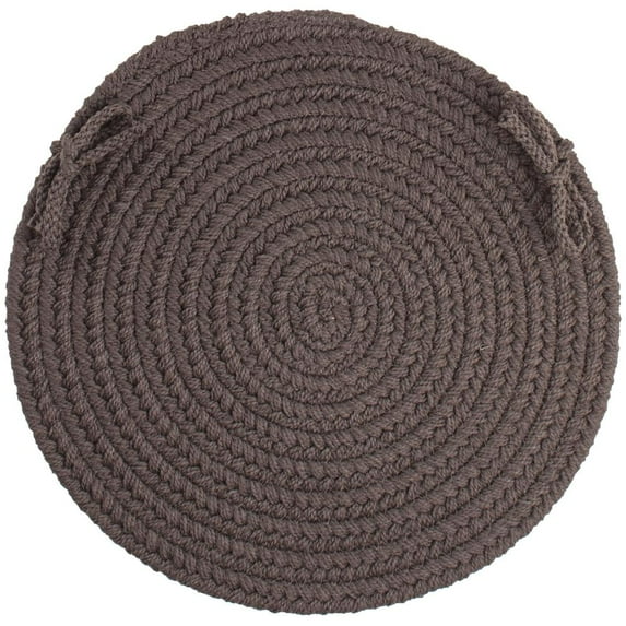 Rhody Rug WearEver Brown Velvet Poly 15" Chair Pad