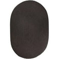 thumbnail image 1 of Solid Brown Velvet Poly 2X4 Oval, 1 of 2