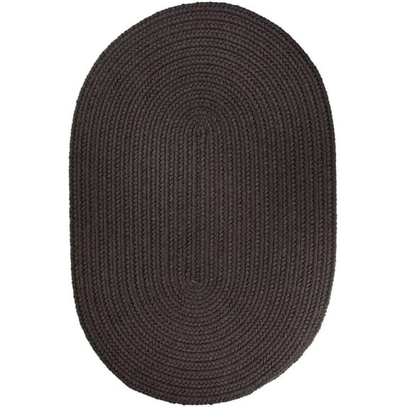 Solid Brown Velvet Poly 2X4 Oval