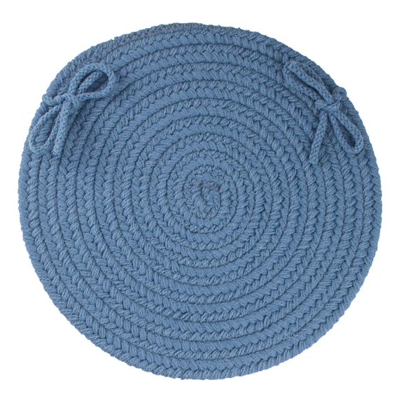 Rhody Rug WearEver Marina Blue Poly 15" Chair Pad