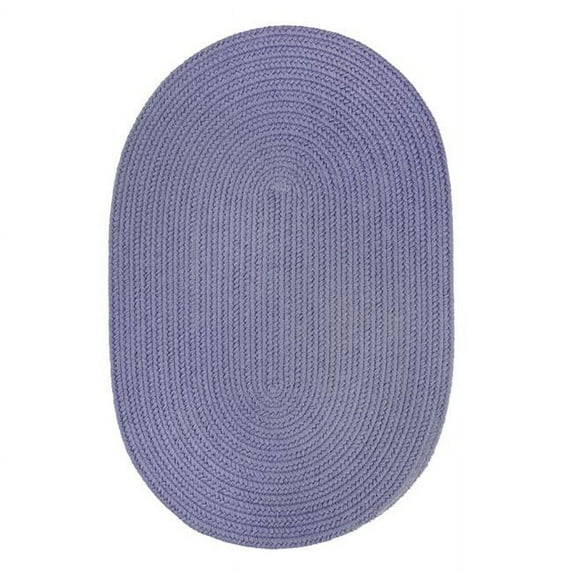 Rhody Rug S028R024X072 Solid 2x6 Rug Marina Blue