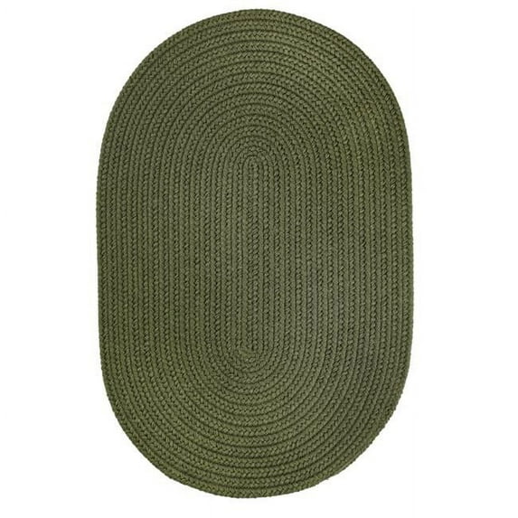 Rhody Rug S029R024X048 Solid 2x4 Rug Dark Sage