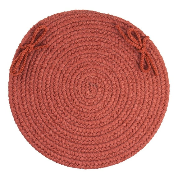 Rhody Rug WearEver Terra Cotta Poly 15" Chair Pad