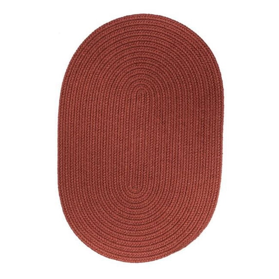 Rhody Rug S033R024X096 Solid 2x8 Rug Terra Cotta