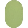 thumbnail image 1 of Rhody Rug Happy Braids Solid Lime 8X11 Oval, 1 of 2