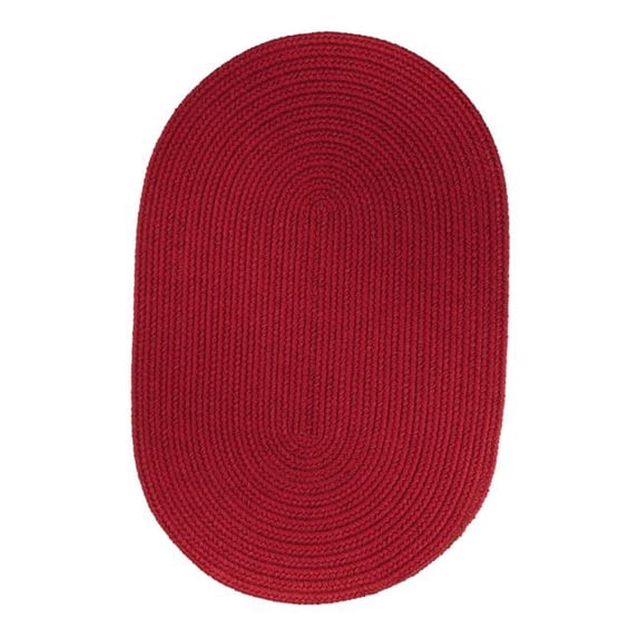 Rhody Rug S045A008X028 Solid Stair Tread Brilliant Red