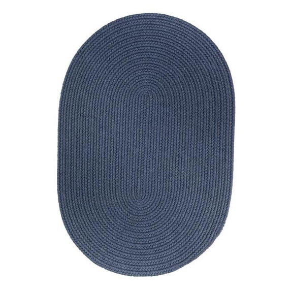 Rhody Rug S102R024X072 Solid 2x6 Wool Rug Sailor Blue Rug