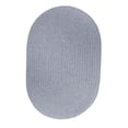 thumbnail image 1 of Rhody Rug S103A018X036 Solid Wool Slice Rug Blue Bonnet, 1 of 2