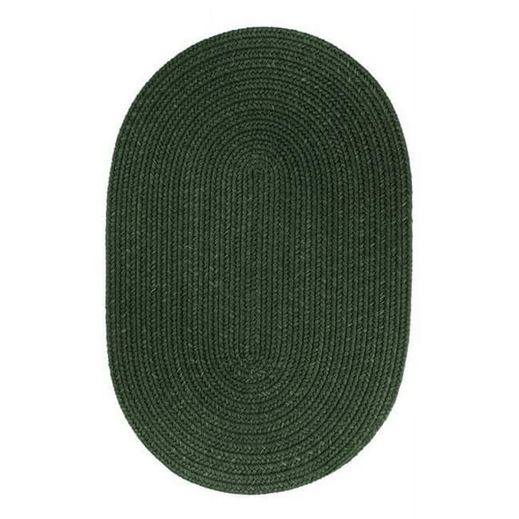 Rhody Rug S105R024X036 Solid 2x3 Wool Rug Hunter Green