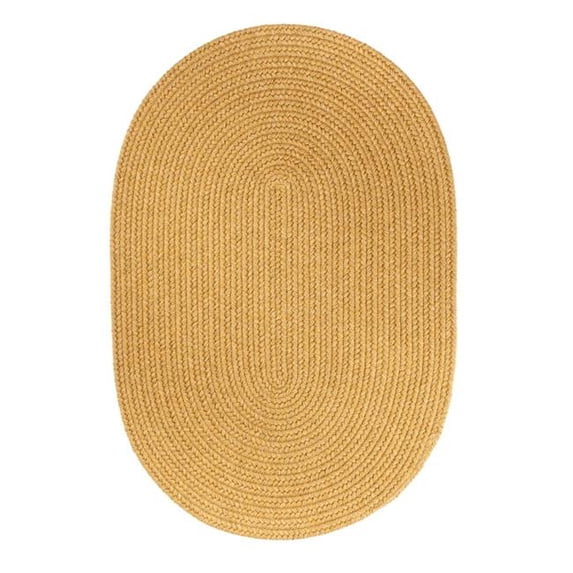 Rhody Rug S109A018X036 Solid Wool Slice Rug Vintage Gold