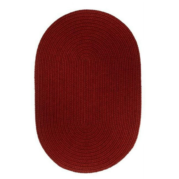 Rhody Rug S120B018X012 Solid Wool Basket Scarlet