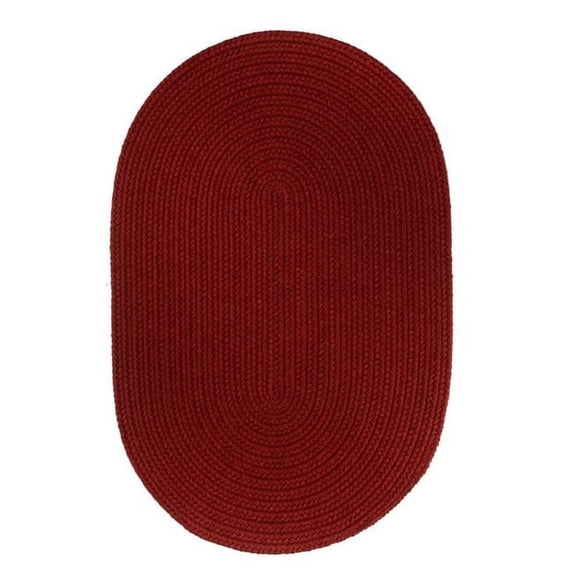 Rhody Rug S120R024X096 Solid 2x8 Wool Rug Scarlet