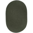 thumbnail image 1 of Rhody Rug Solid Dk. Sage Wool 5X8 Oval, 1 of 2