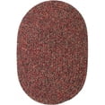 thumbnail image 1 of Rhody Rug SA48R024X048 Sandi 2 x 4 ft. Tweed Indoor-Outdoor Oval Braided Rug, Sangria, 1 of 2
