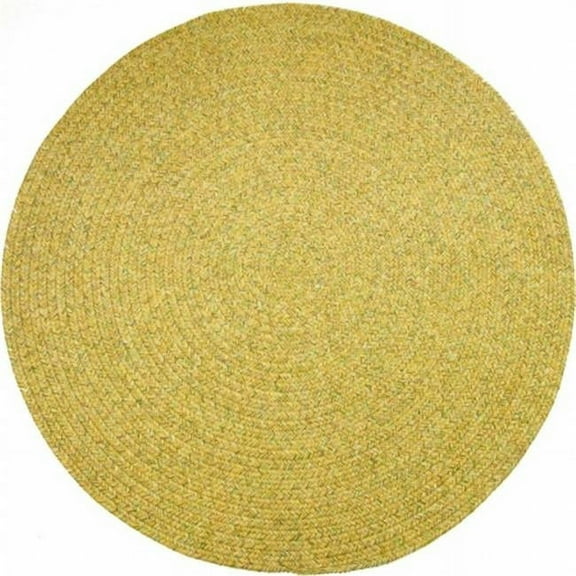 Rhody Rug SA58R048X048 Sandi 4 ft. Tweed Indoor-Outdoor Round Braided Rug, Oatmeal