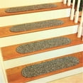 thumbnail image 1 of Rhody Rug SA88A008X028-13 Sandi Tweed Braided Stair Tread, Graphite - Set Of 13, 1 of 2