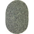 thumbnail image 1 of Rhody Rug SA88R048X072 Sandi 4 x 6 ft. Tweed Indoor-Outdoor Oval Braided Rug, Graphite, 1 of 5