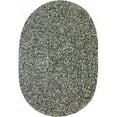 thumbnail image 1 of Rhody Rug SA88R060X096 Sandi 5 x 8 ft. Tweed Indoor-Outdoor Oval Braided Rug, Graphite, 1 of 5
