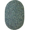 thumbnail image 1 of Rhody Rug SA98R024X048 Sandi 2 x 4 ft. Tweed Indoor-Outdoor Oval Braided Rug, Denim, 1 of 5