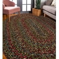 thumbnail image 1 of Rhody Rug Sophia SO35 Brown 4 x 6 Oval - Braided Area Rug, Home Decor, Floor Mat or Bedroom Rug - Easy Care, Ideal for High Traffic Areas in Hallway and Living Room - Made in USA, 1 of 5