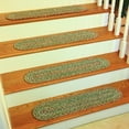 thumbnail image 1 of Rhody Rug SO65 Sophia Moss Green 65% Polypropylene 35% Nylon Multi 8" x 28" Stair Tread Set-of-13, 1 of 2