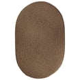 thumbnail image 1 of Rhody Rug  Solid 10' Round Rug Brown Velvet, 1 of 2