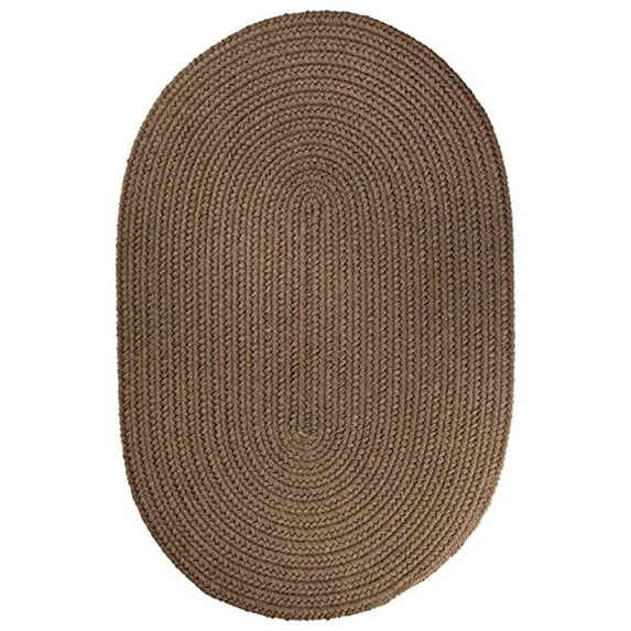 Rhody Rug Solid 10' Round Rug Brown Velvet