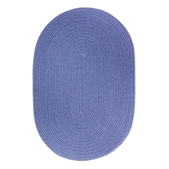 Rhody Rug Solid 10' Round Rug French Blue