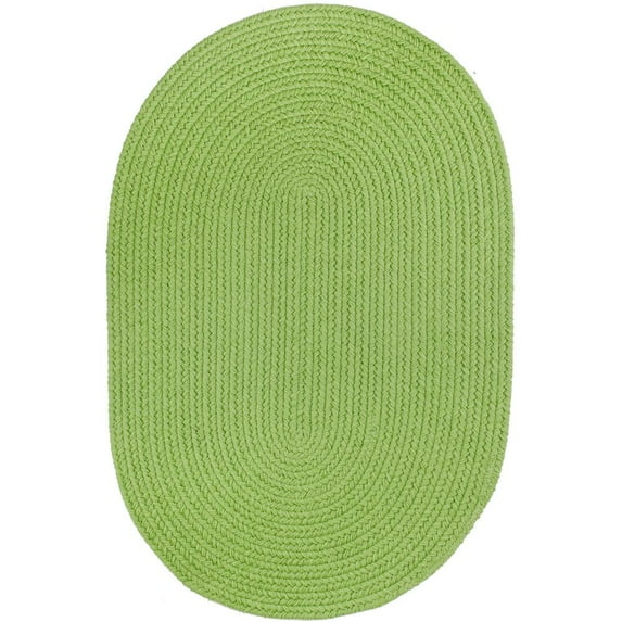 Rhody Rug WearEver Key Lime Poly 10X13 Oval