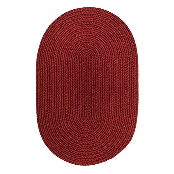 Solid Barn Red Wool 4' Round