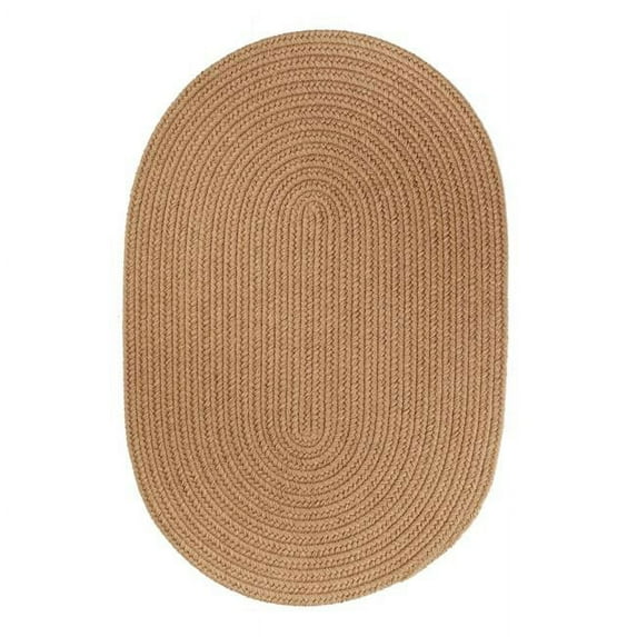 Rhody Rug Solid 4' Round Wool Rug Taupe