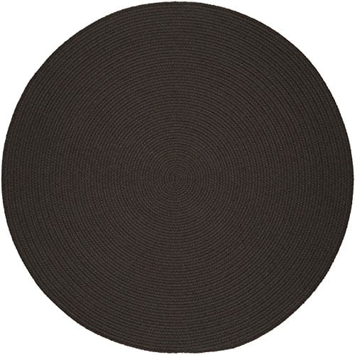 Rhody Rug Solid 6' Round Rug Brown Velvet