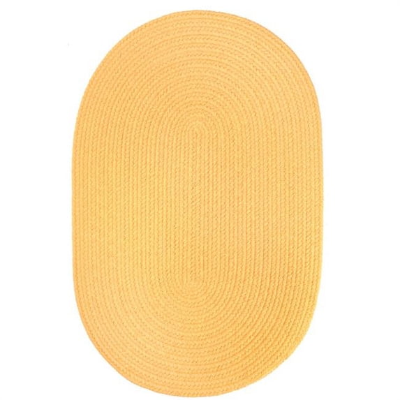 Rhody Rug Solid 6' Round Rug Daffodil