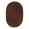 thumbnail image 1 of Rhody Rug  Solid 6' Round Wool Rug Walnut, 1 of 2