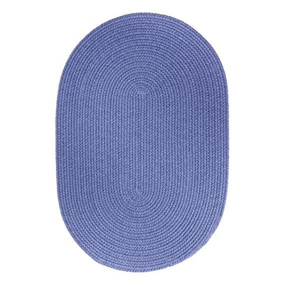 Rhody Rug Solid 8' Round Rug French Blue