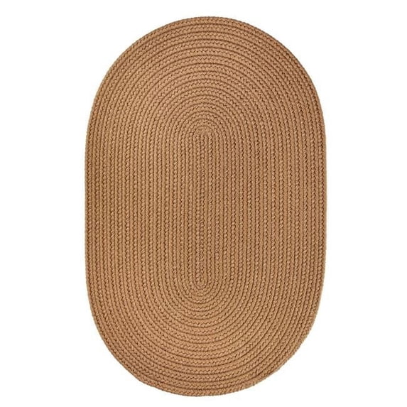Rhody Rug Solid 8' Round Rug Lt. Brown