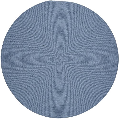 Rhody Rug Solid Blue Bonnet Wool 8' Round - Walmart.com