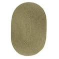 thumbnail image 1 of Rhody Rug  Solid 8' Round Wool Rug Moss Green, 1 of 2