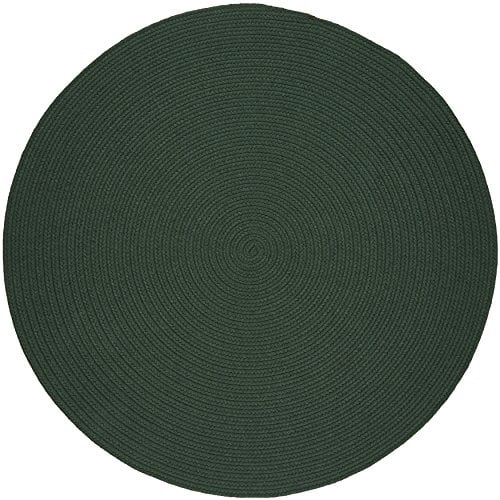 Solid Hunter Green Wool 8' Round