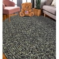 thumbnail image 1 of Rhody Rug Sophia SO85 Graphite Gray 8 x 11 Oval - Braided Area Rug, Home Decor, Floor Mat or Bedroom Rug - Easy Care, Ideal for High Traffic Areas in Hallway and Living Room - Made in USA, 1 of 5