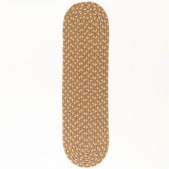 Rhody Rug TR52A008X028-13 Twin River Stair Treads, Natural & Multi Color - Set of 13